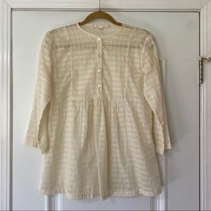 ERICA TANOV PULLOVER SMOCK STYLE TOP SIZE 2